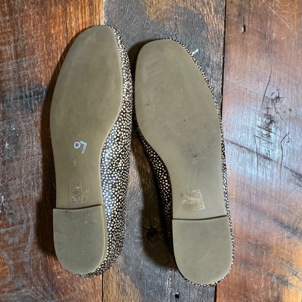 Madewell The Cory Flat in Spotted Calf Size 6 - Picture 2 of 4